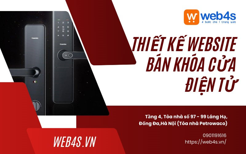 Đơn vị Thiết kế web bán khóa cửa điện tử Uy Tín Giá Rẻ